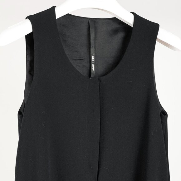 Sarah Lanzi AW/16 Minimalist Black Layered Sleeveless Dress - Picture 4 of 8